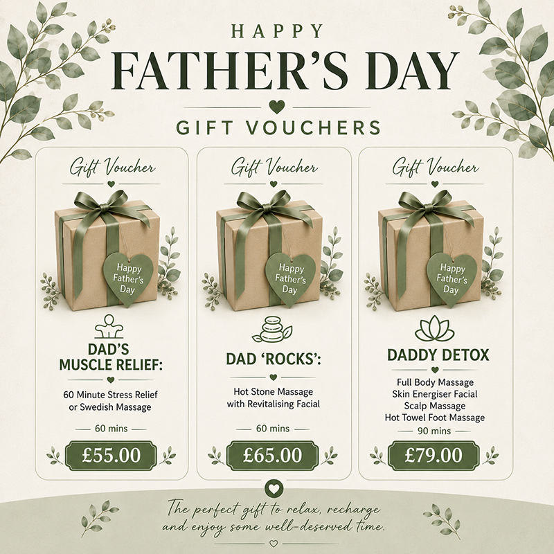 Father's Day Spa Gift Vouchers Bishopbriggs